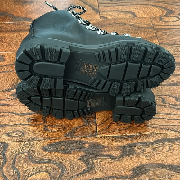 CLOSET CLOSING Rag & Bone Shiloh Hiker Boots Black Leather 38.5 & 37 - Picture 5 of 5